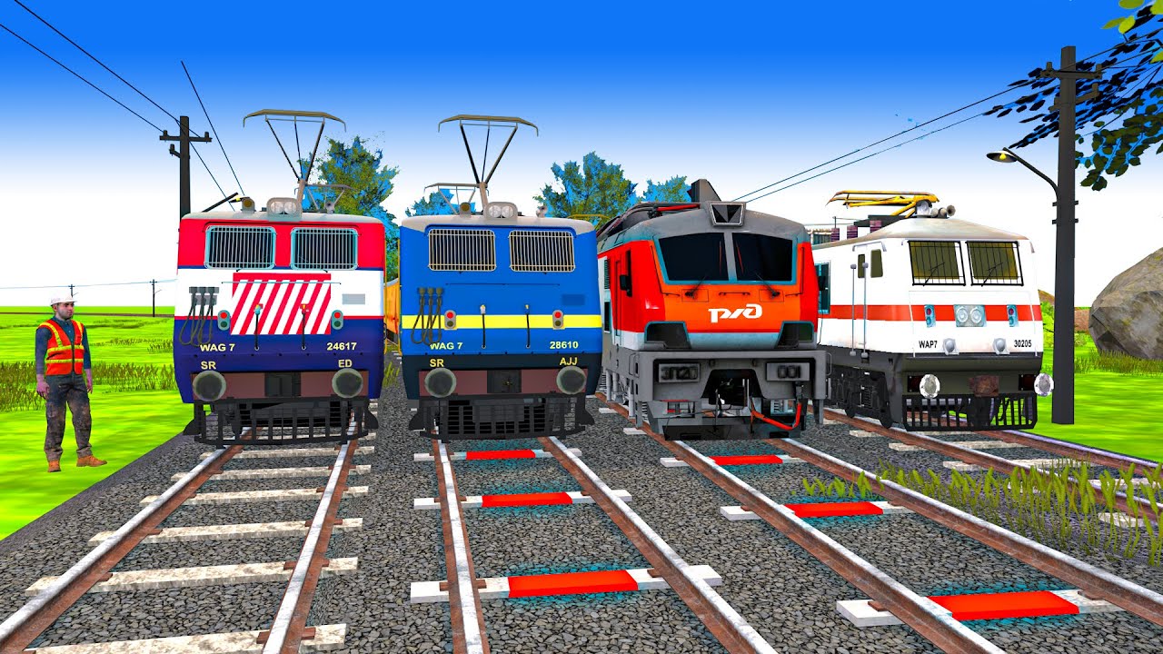 【踏切アニメ】あぶない電車 4 TRAIN THOMAS🚦 Fumikiri 3D Railroad Crossing Animation Kereta Api Kartun #123