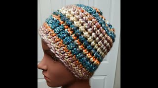 Jasmine Beanie Hat  Loom Knit Fast and Easy