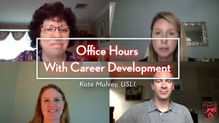 Office Hours with Career Development - Kate Mulvey, USLI