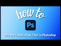 How to use the camera raw filter in photoshop