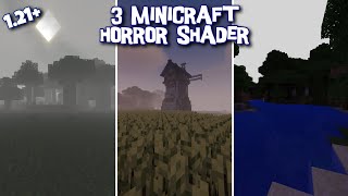 BEST 3 HORROR SHADERS FOR MCPE BEDROCK/PE 1.21+ (DOWNLOAD)