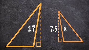 How to use the altitude of similar triangles to find the missing length