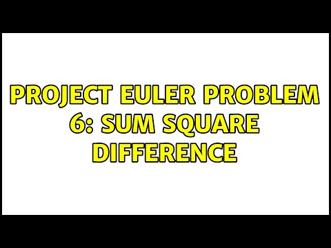 Project Euler Problem 6: Sum square difference