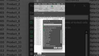 Protect Sheet In Excel #excel #exceltips #excelmastery #spreadsheetmagic #sql #python #exceltricks