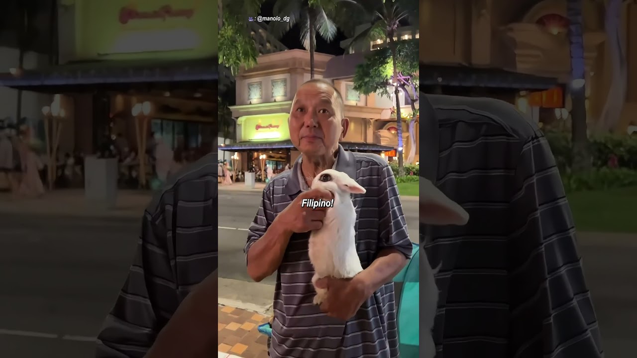 The Bunny Guy in Hawaii! 😁😎 #filipino #shorts #shortsfeed