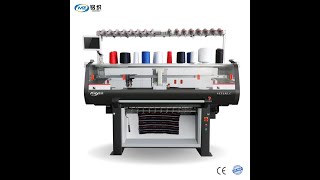 Maxzing Collar Knitting Machine With 40Inch Single System Full Jacquard