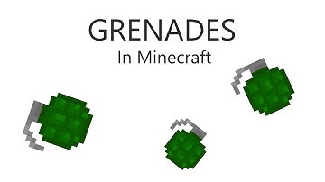 [Tutorial] How to make GRENADES in Minecraft
