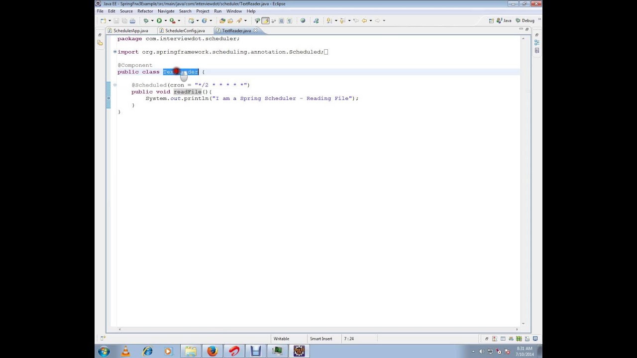 SPRING SCHEDULED ANNOTATION DEMO YouTube