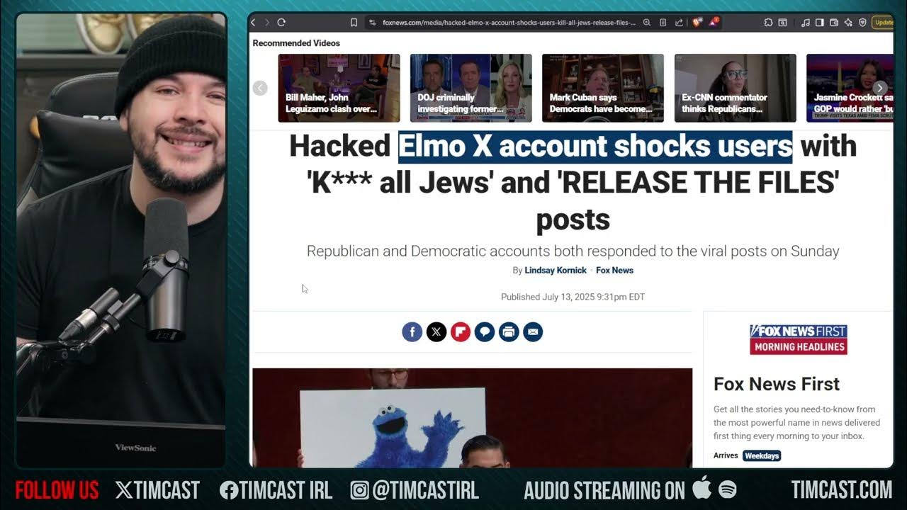 Elmo DEMANDS Epstein List, Account HACKED Attacks Trump, Trump Says EPSTEIN CASE IS OVER