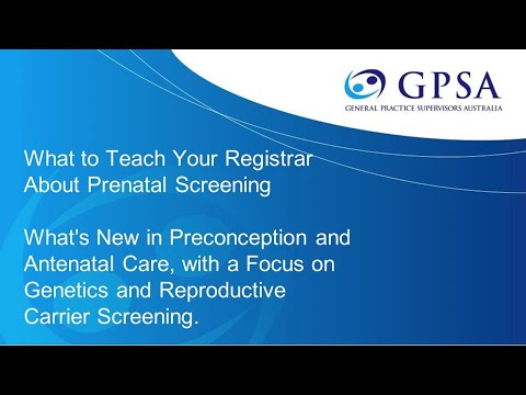 What to Teach Your Registrar About Prenatal Screening
