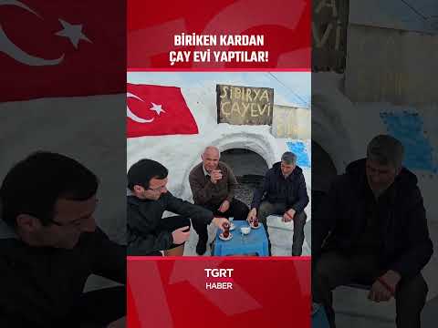 Kar Yağışını Fırsata Çeviren Esnaf Kardan Çay Evi Yaptı Shorts 