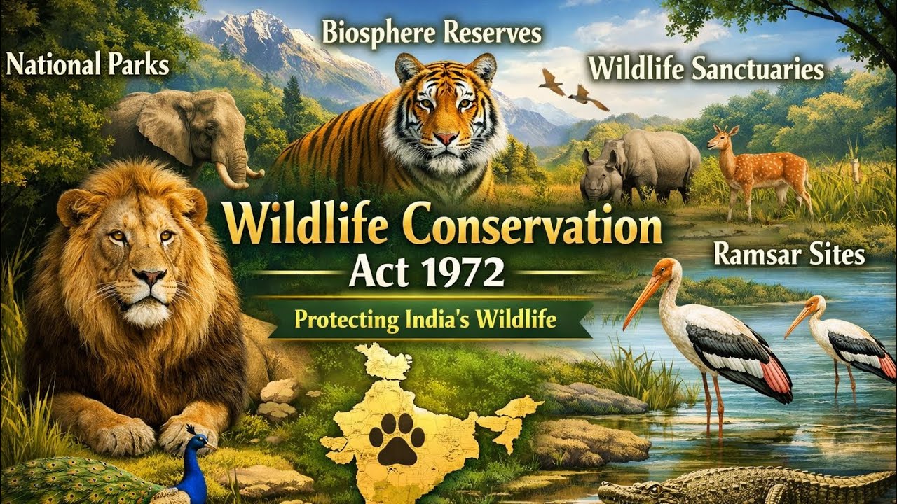 📍 Wildlife Conservation Act, 1972 • Protecting India's Wildlife • InfoTube Hub AI