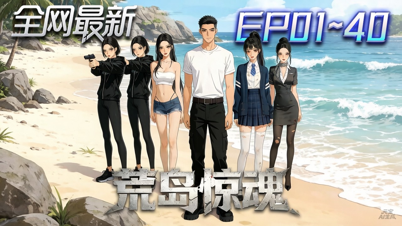 ⚡【首播漫剧】《荒岛惊魂》💥第1~40集：頂級殺手隱藏身份，蜜月空難後流落荒島，面對詭異森林，他如何逆天求生！ #修仙 #ai漫剧 #動畫 #繫統 #末世 #小欣说文