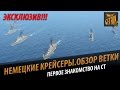 Немецкие крейсера. Геймплейный обзор ветки [World of Warships]