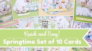 Springtime Set of 10 Cards | Easy Easter Cardmaking Ideas
