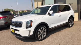 2021 Kia Telluride EX in Snow White Pearl walk around