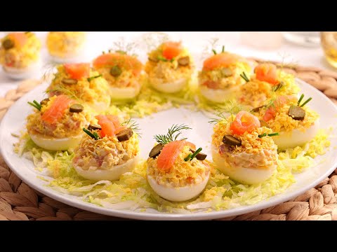 Video: Cómo Cocinar Huevos Rellenos De Salmón