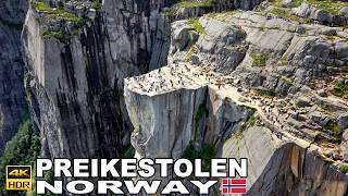 PREIKESTOLEN 🇳🇴 Pulpit Rock | Norway’s Most Spectacular Cliff | Drone Views & Walk 4K 60fps #norway