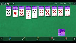 Microsoft Spider Solitaire, Two Suits, Hard, Mar. 27, 2026 screenshot 2