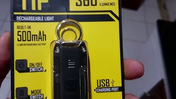 Nitecore TIP Keychain flashlight 360 lumens