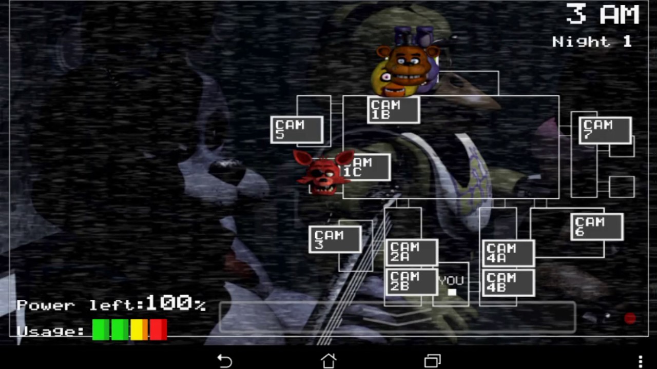 FNaF 1 in Cheat Mode Night 1 YouTube