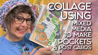 ⚪️ Collage MIXED MEDIA Post Cards and Journal Pages, So Many Options!