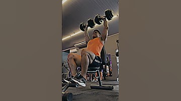 Desenvolvimento sentado halter 👆🏻 #fitness #fy #trendingshorts #treinopesado #youtube #naoflopa