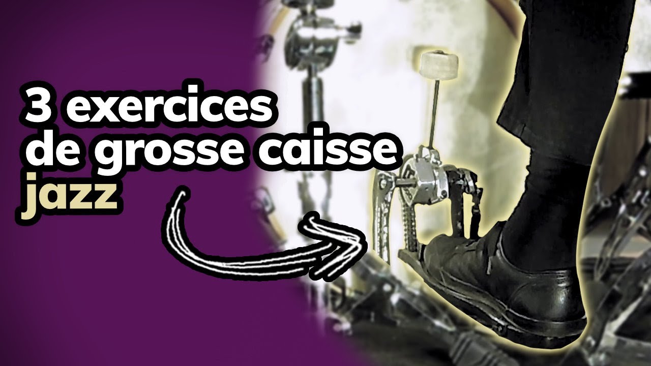 La grosse caisse en jazz : 3 exercices d'indépendance
