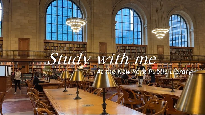 Study with me at the New York Public Library | 뉴욕 공립도서관 스터디윗미 | 백색소음 | White noise
