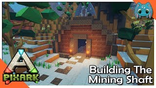 Building The Mining Shaft S1 Ep11 Pixark Lets Play