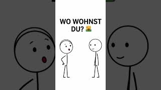 Speak German 🇩🇪 | Wo wohnst du? 🏠 #deutschlernen #a1german #deutsch