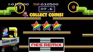 [NES Remix] Mario Bros. Stage 10 | All 3 Rainbow Stars 100%