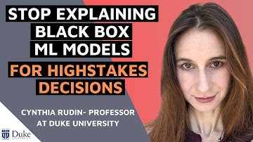 Stop Explaining Black Box ML Models for High Stakes Decisions and Use Interpretable Models Instead