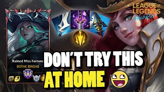 MISS FORTUNE BUILD LETHALITY WITH RUNE LETHAL TEMPO 🤣🤣?!!! Gameplay Wild Rift (Rune & Build)