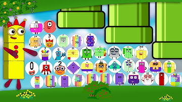 All 110 Numberblocks Marble Race in Algodoo | Who Will Win? Round 4