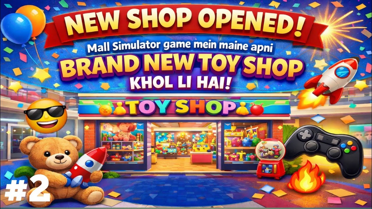 Mall Simulator 🎮 | Toy Shop | Nayi Dukaan Open Ki! | Day 2 💕
