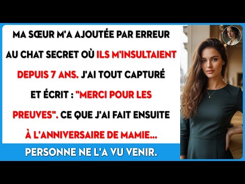 Ma famille m'a surnommée "le cas social" pendant 7 ans, jusqu'à la lecture du testament.