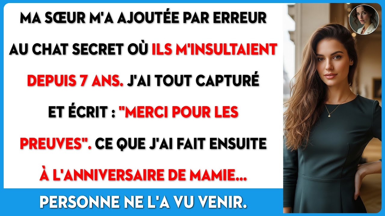 Ma famille m'a surnommée "le cas social" pendant 7 ans, jusqu'à la lecture du testament.