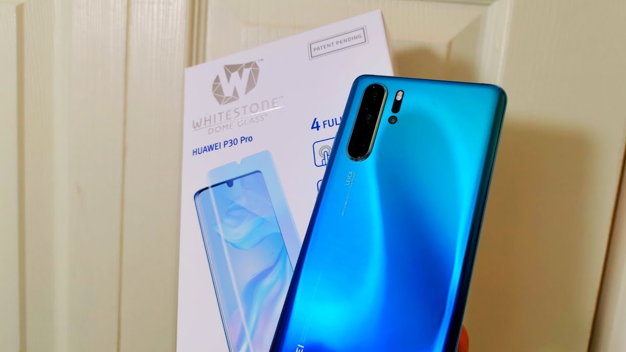 Best Huawei P30 Pro Dome Glass Protector With Full Adhesive Glass \u0026 Case  Testing By WhiteStone - YouTube