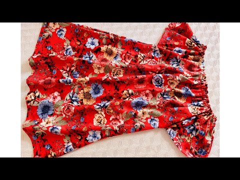 ÇOK KOLAY ÇOCUK ELBİSESİ KESİMİ VE DİKİMİ/ CUTTING AND SEWING KIDS DRESS/صنع فستان سهل جدا