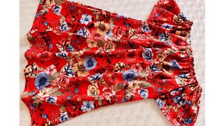 : COK KOLAY COCUK ELBISESI KESIMI VE DIKIMI/ CUTTING AND SEWING KIDS DRESS/   
