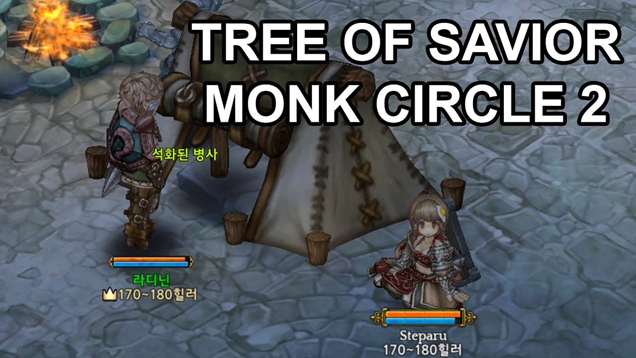 tree of savior ดัน 50  Update  Tree of Savior Monk \u0026 Squire C2 Level 195 Gameplay Duo Grind