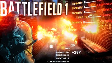 WEX FLAMETHROWER 25 Kills | BATTLEFIELD 1: Amiens CQ Kill Streak [60fps]