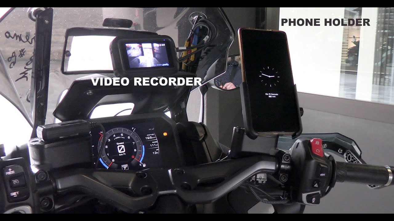 T MAX 560 DARK PETROL CAMERA RECORDER PHONE HOLDER