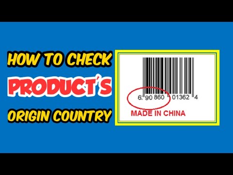 Video: How To Find Out The Country Of Origin By Barcode