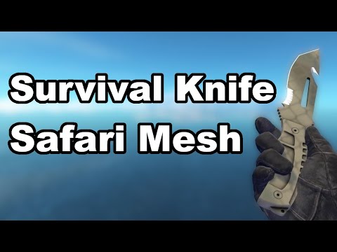 survival knife safari mesh