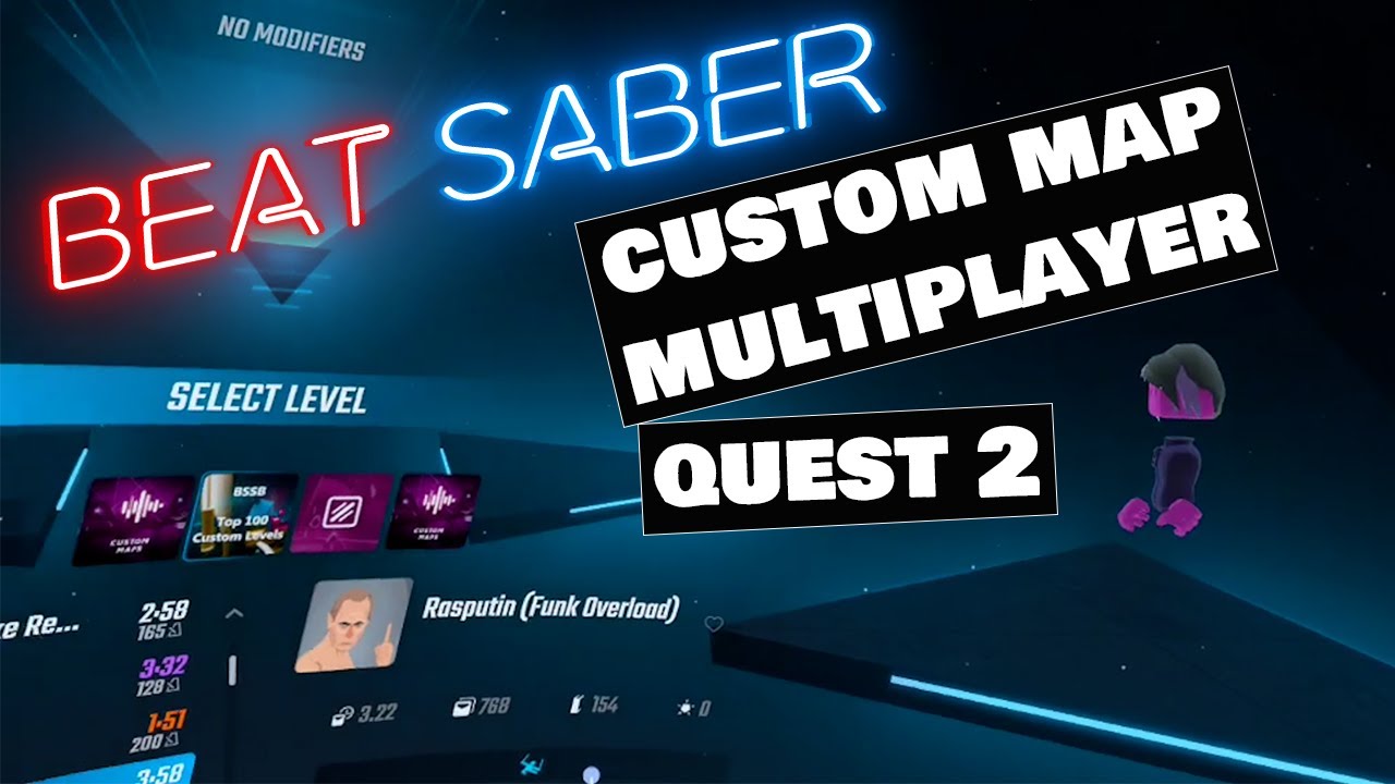 Beat Saber Custom Map Multiplayer - Quest 2 - YouTube