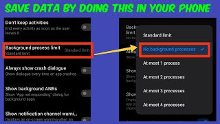 Mobile data ends fast without usage | how to restrict background activities of all apps at once