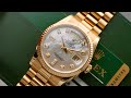  cc p   rolex president daydate 118238 yellow gold 18k mop dial  mt mop bt bt sang trng