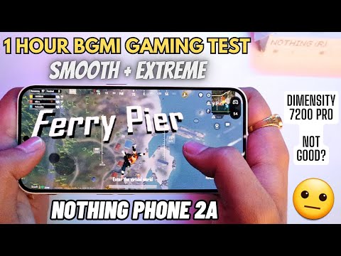 Nothing Phone 2a (8+128GB) 1 Hour BGMI Gaming Test🔥 | Nothing Phone 2a Gaming Review